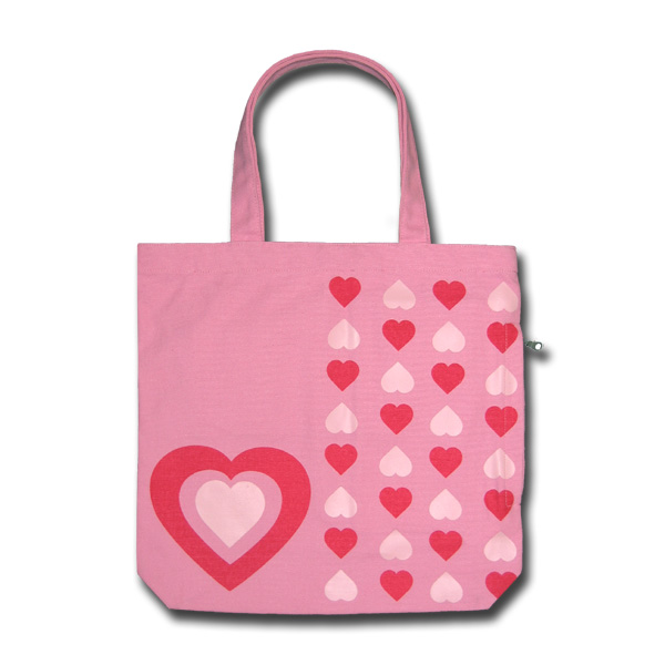 Funtote fashion pink canvas tote bag