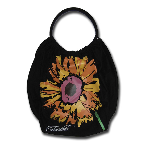 Funtote flower canvas carryall bag